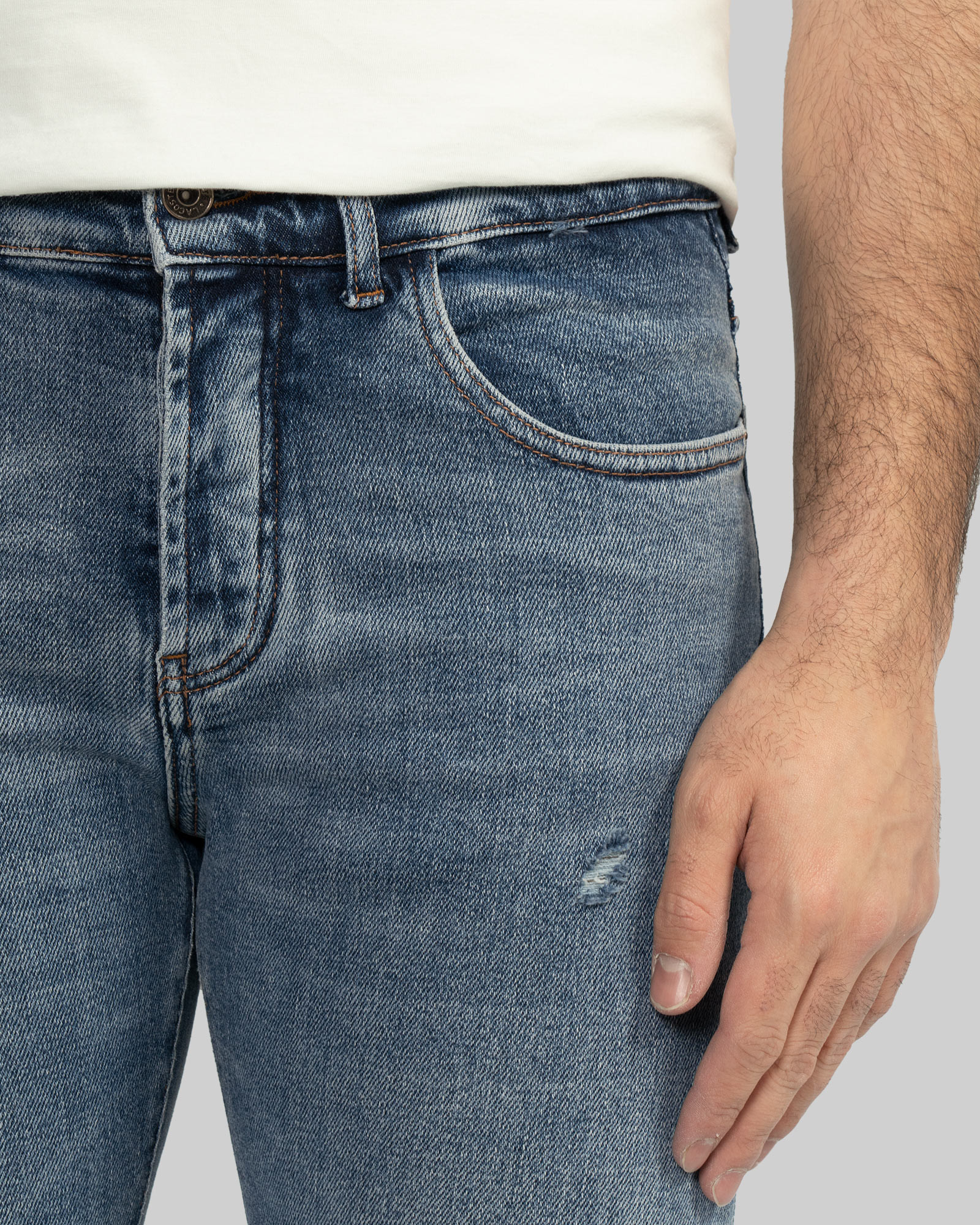 خرید و قیمت شلوار جین زاپ دار اسکینی مردانه آبی 22410256