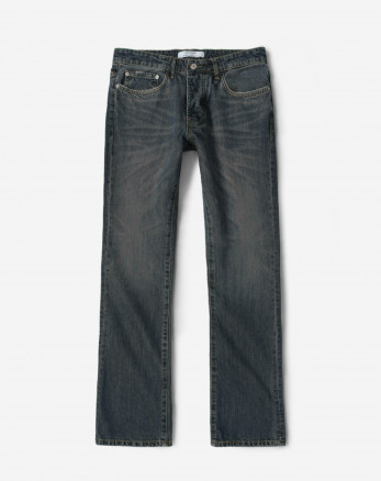 شلوار جین بوت کات (Boot cut) ساده مردانه سرمه ای روشن 23324713