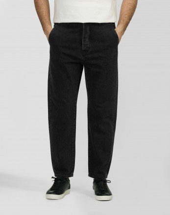 شلوار جین اسلوچی (slouchy) ساده ذغالی 23224660