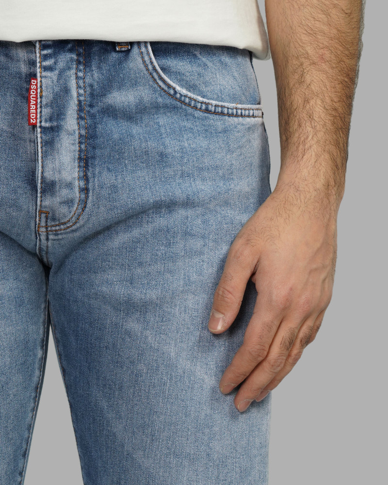 خرید و قیمت شلوار جین اسلیم زاپ دار مردانه آبی 23411417
