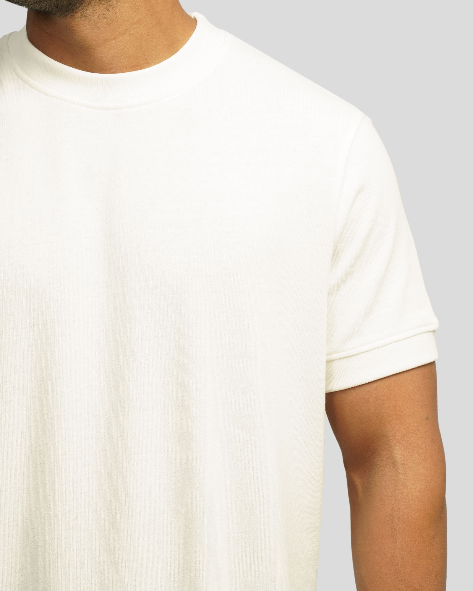 خرید و قیمت تیشرت ساده یقه گرد آستین کوتاه مردانه سفید 23495198