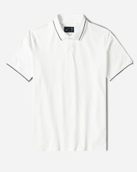 خرید و قیمت پولوشرت طرح دار آستین کوتاه مردانه سفید 24194290