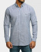 پیراهن آستین بلند راه راه مردانه آبی 24166179