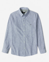 پیراهن آستین بلند راه راه مردانه آبی 24166179