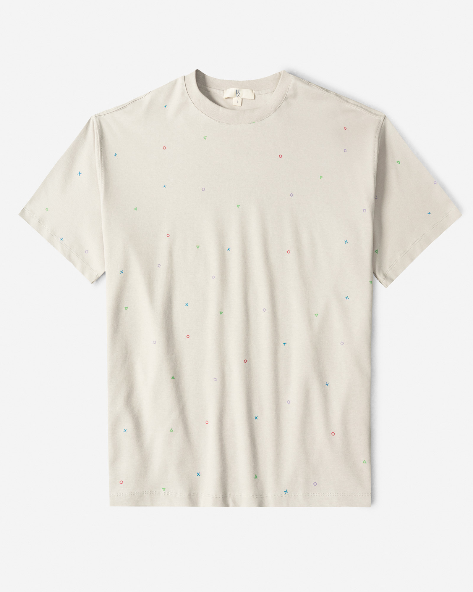 خرید و قیمت تیشرت طرح دار یقه گرد آستین کوتاه مردانه طوسی 24196829