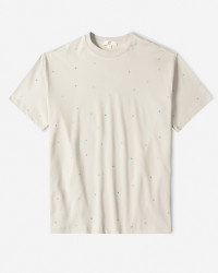 خرید و قیمت تیشرت طرح دار یقه گرد آستین کوتاه مردانه طوسی 24196829