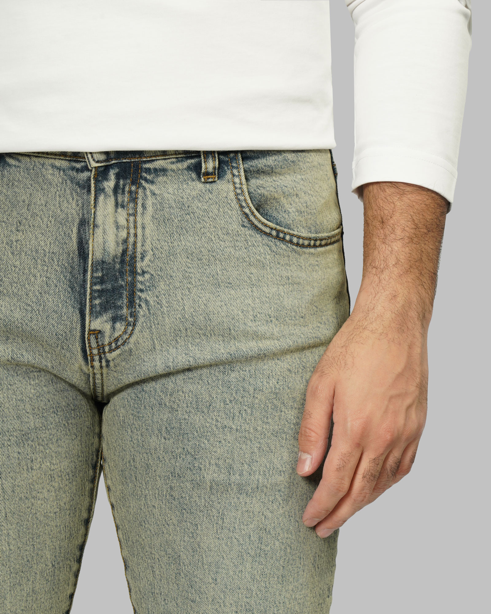 خرید و قیمت شلوار جین اسلیم ساده مردانه آبی تیره 24211442