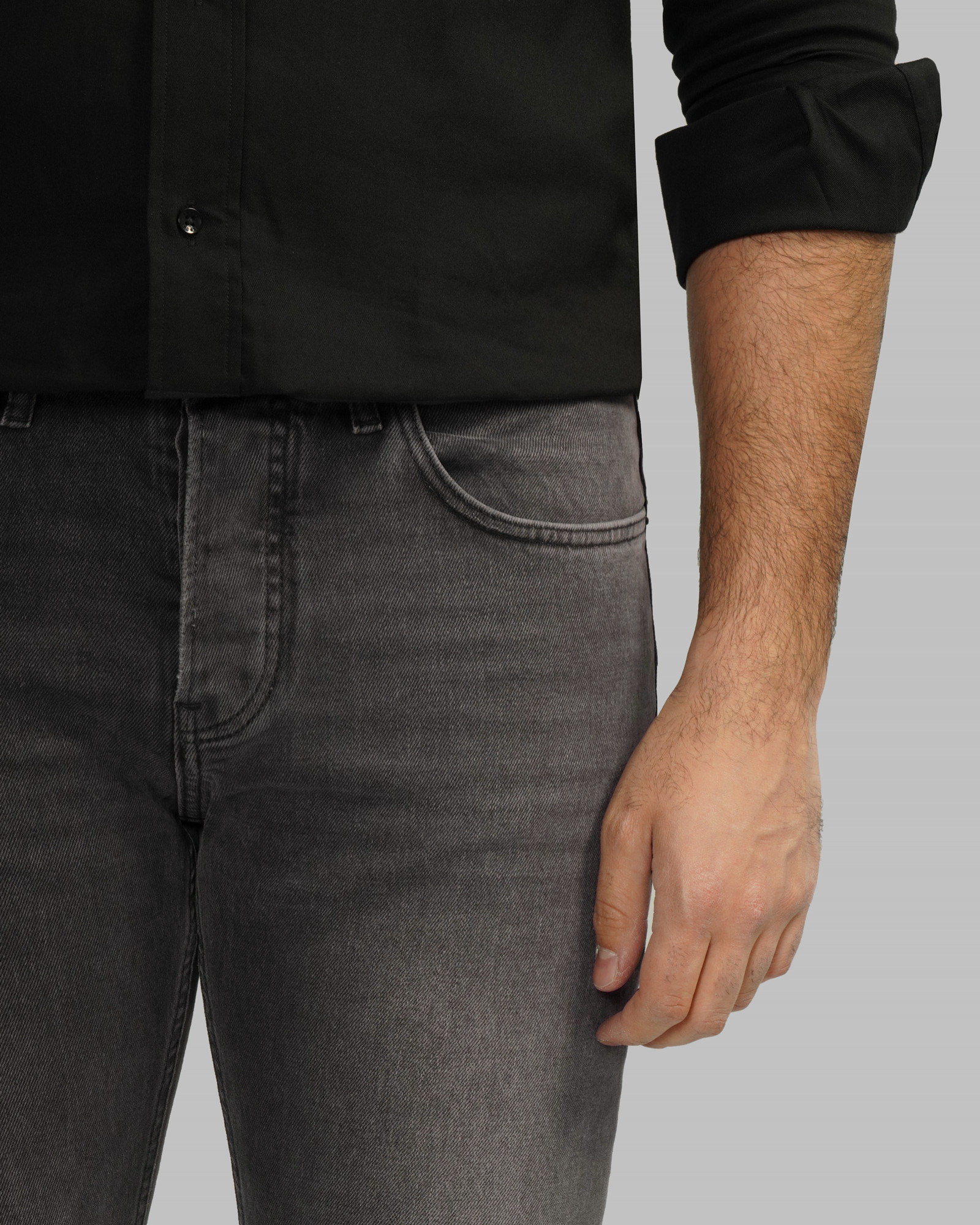 خرید و قیمت شلوار جین رگولار (Regular) ساده مردانه دودی 24312248